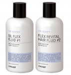 CONCEPT OIL FLEX Масляный флюид-защита волос #1 и Крем-фиксатор для волос #2 2*250 мл